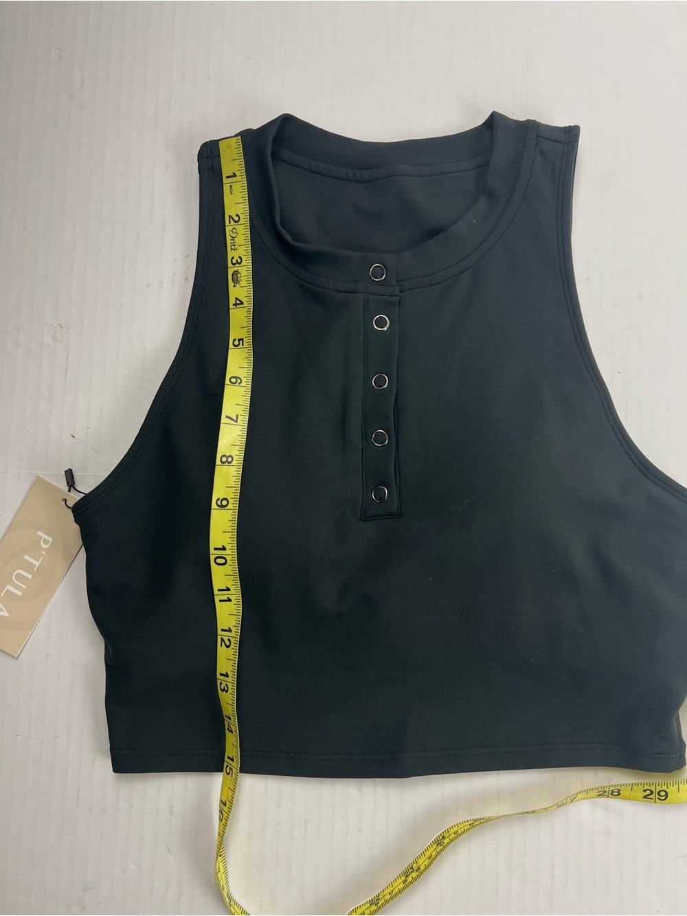 P'Tula Henley Crop Top - Picture 11 of 11